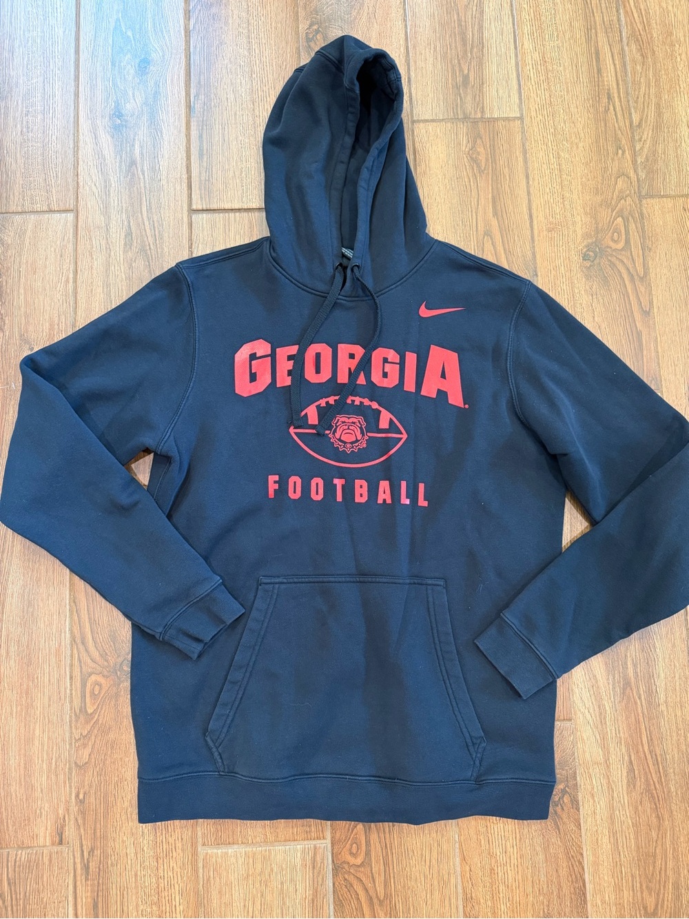 Nike Georgia Football Pullover Hoodie - Black/Red / men’s large